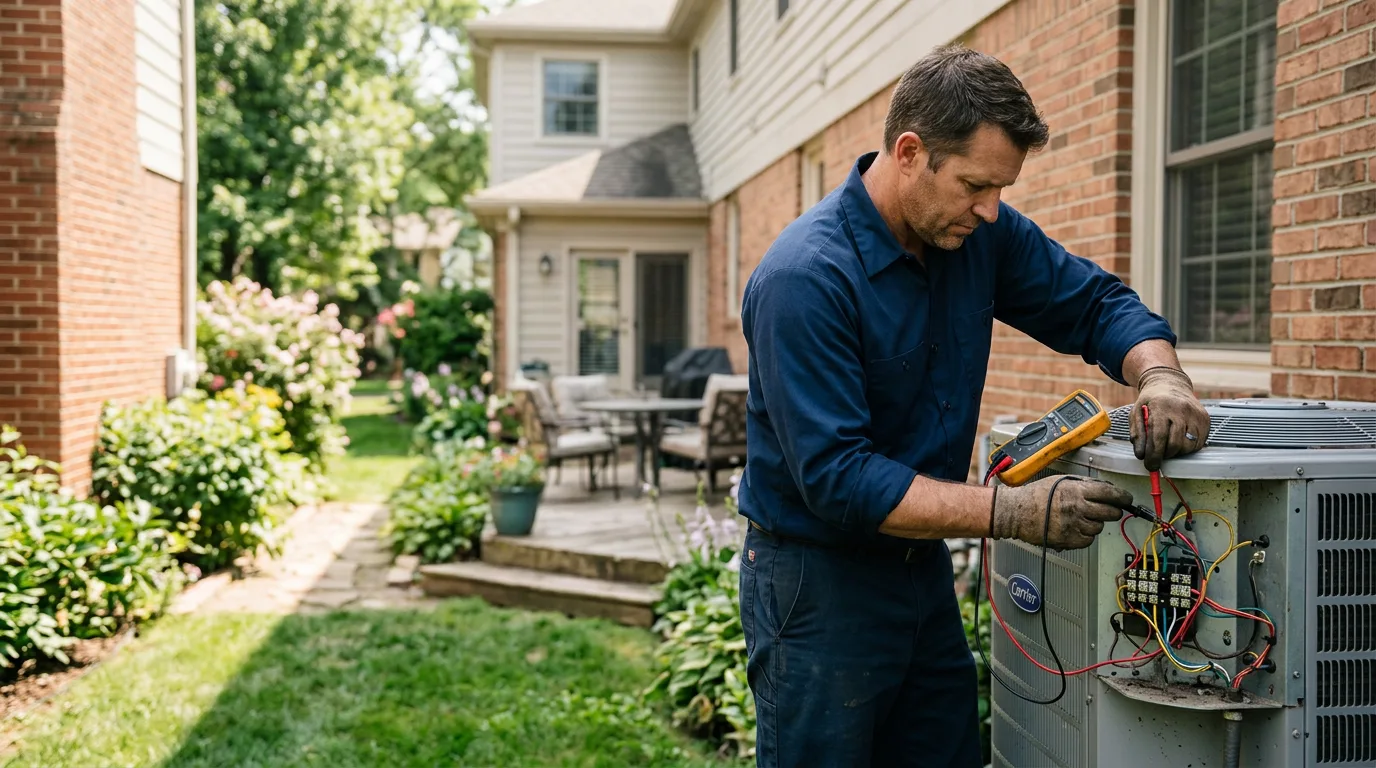 HVAC technician working near Pierce, TX